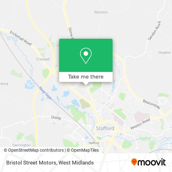 Bristol Street Motors map