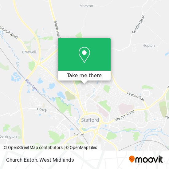 Church Eaton map