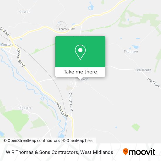 W R Thomas & Sons Contractors map