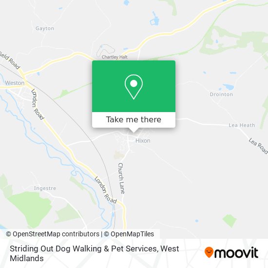 Striding Out Dog Walking & Pet Services map