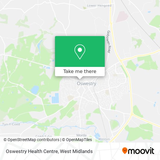 Oswestry Health Centre map