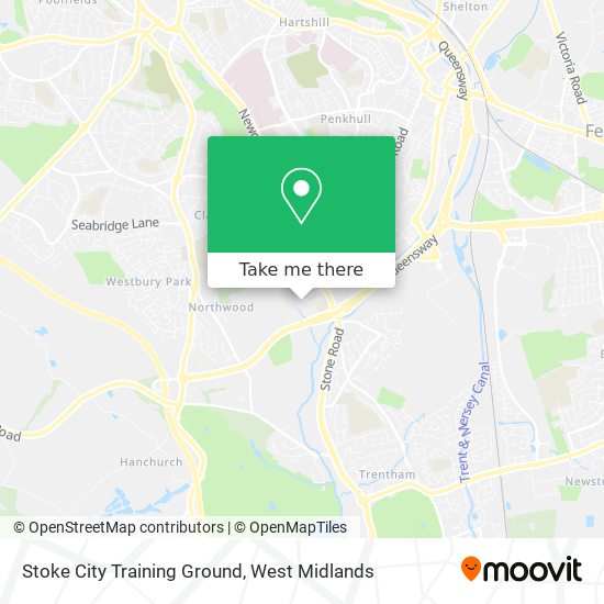 Stoke City Training Ground map