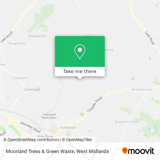 Moorland Trees & Green Waste map