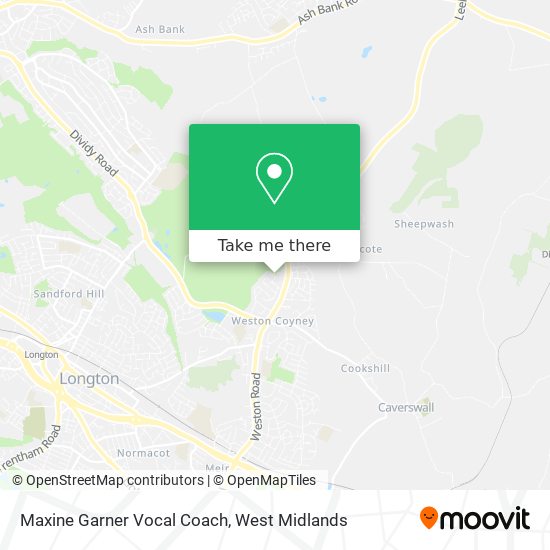 Maxine Garner Vocal Coach map
