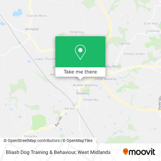 Bliash Dog Training & Behaviour map