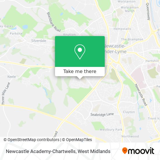 Newcastle Academy-Chartwells map