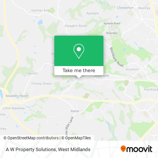 A W Property Solutions map
