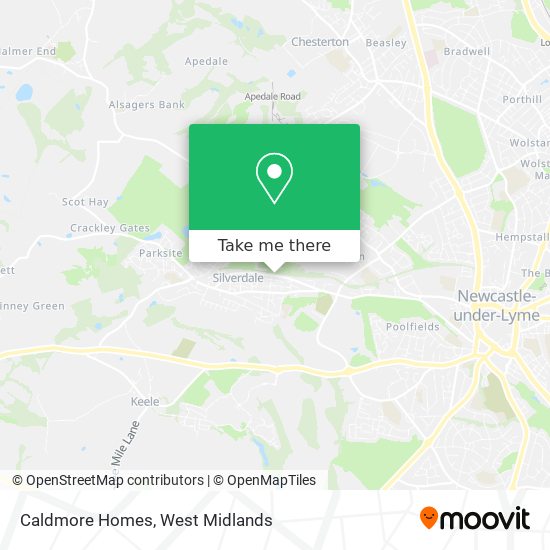 Caldmore Homes map