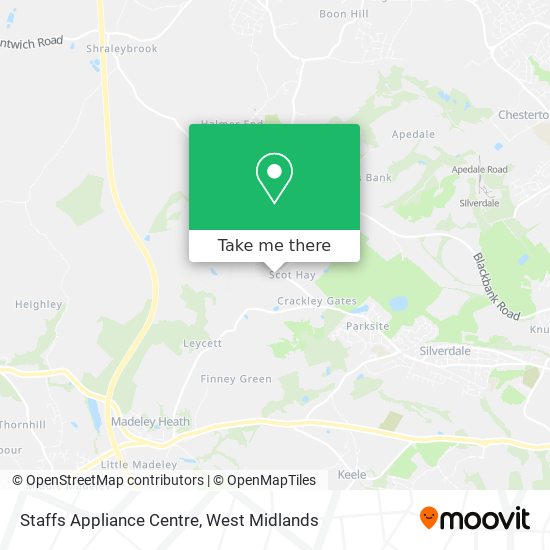 Staffs Appliance Centre map