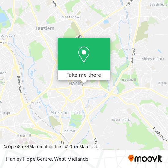 Hanley Hope Centre map