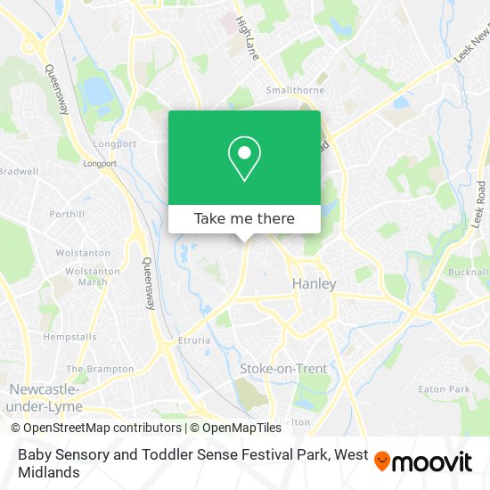 Baby Sensory and Toddler Sense Festival Park map