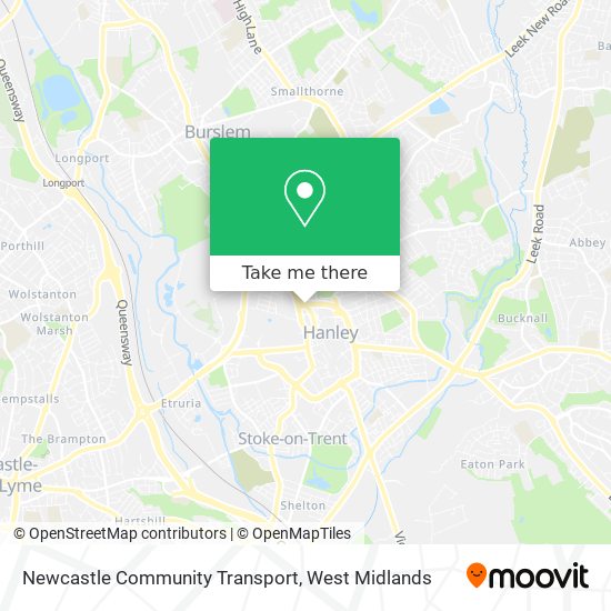 Newcastle Community Transport map