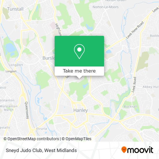 Sneyd Judo Club map