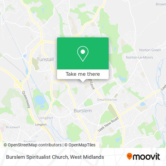 Burslem Spiritualist Church map