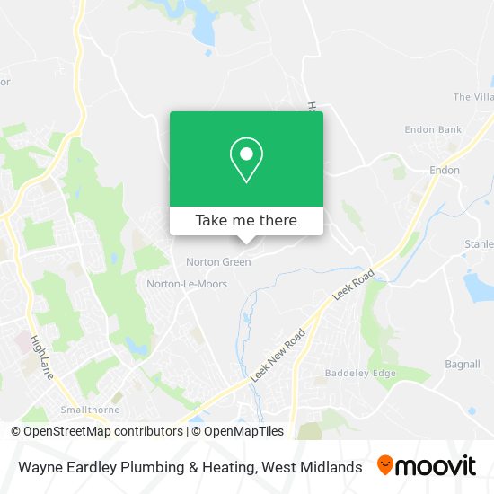 Wayne Eardley Plumbing & Heating map