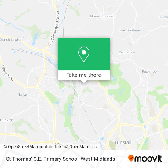 St Thomas' C.E. Primary School map