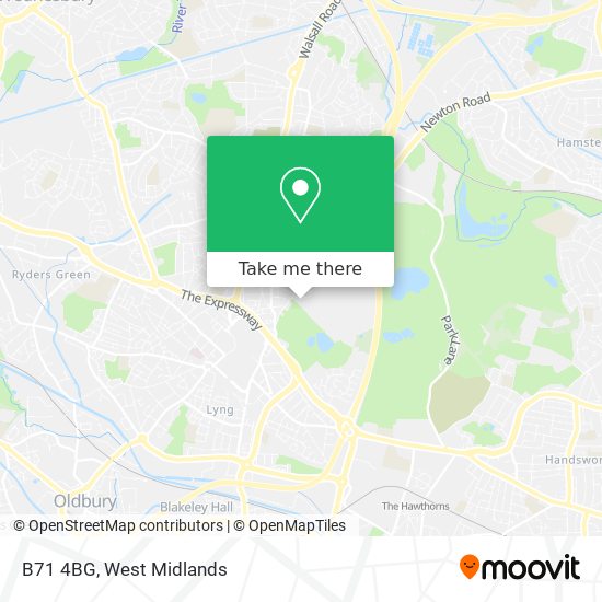 B71 4BG map