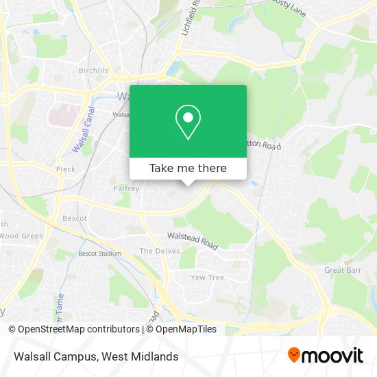 Walsall Campus map