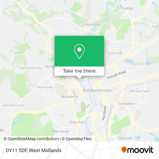 DY11 5DF map