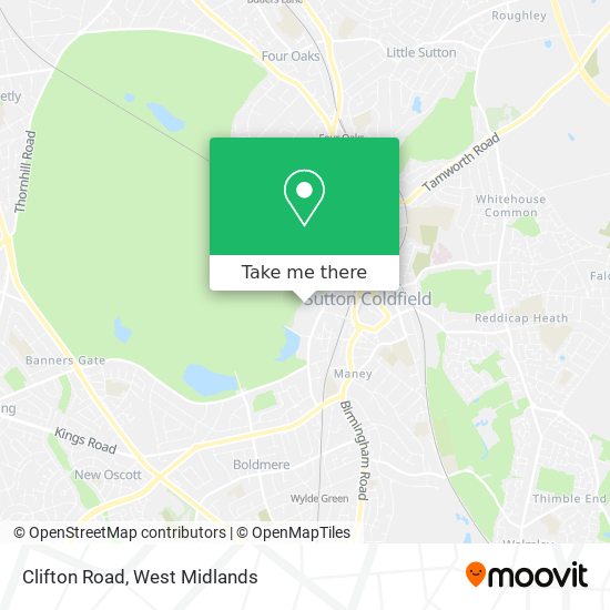 Clifton Road map