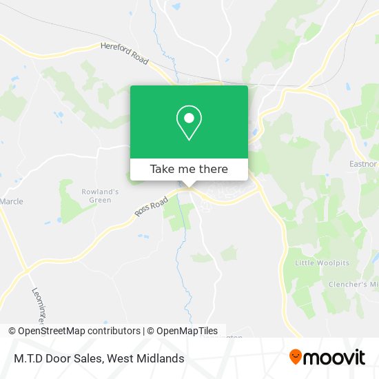 M.T.D Door Sales map