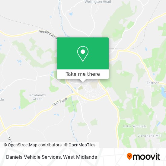 Daniels Vehicle Services map