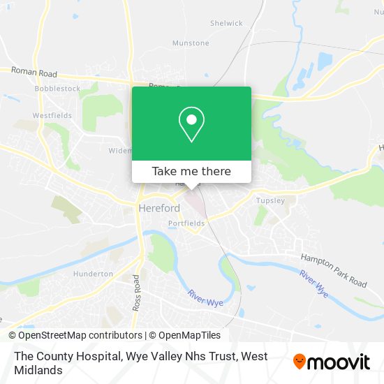The County Hospital, Wye Valley Nhs Trust map