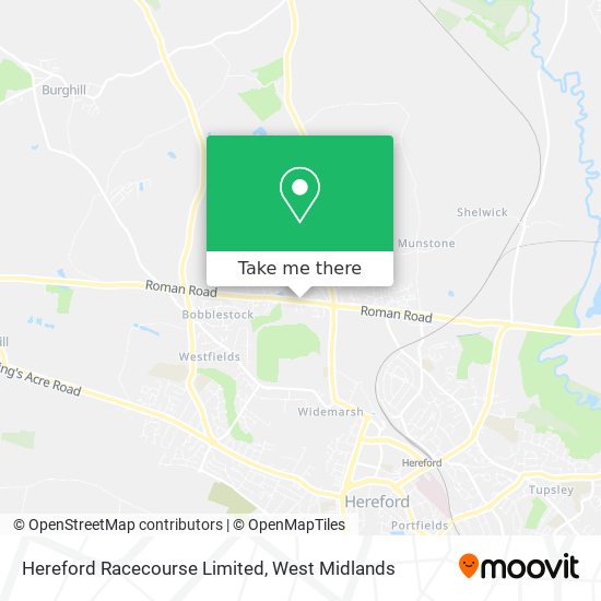 Hereford Racecourse Limited map