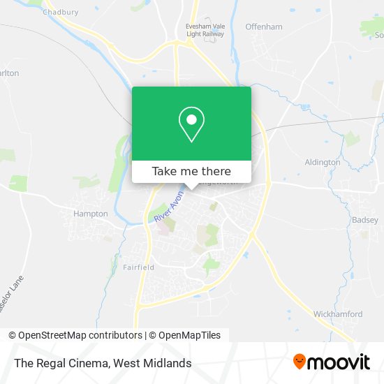The Regal Cinema map