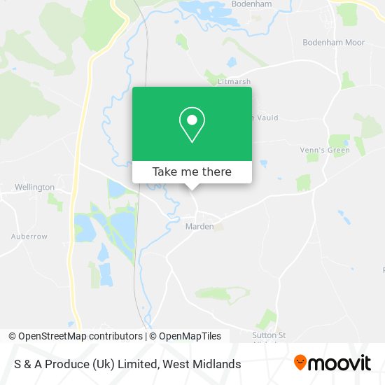 S & A Produce (Uk) Limited map