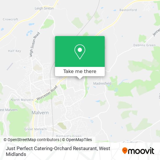 Just Perfect Catering-Orchard Restaurant map