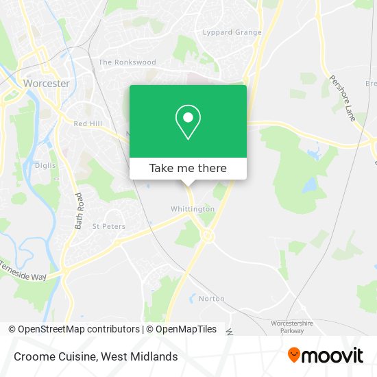 Croome Cuisine map