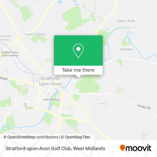 Stratford-upon-Avon Golf Club map