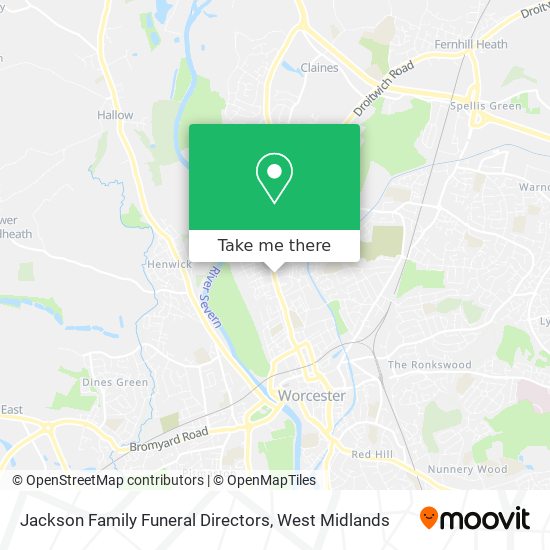 Jackson Family Funeral Directors map