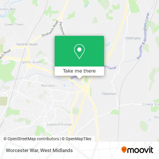Worcester War map
