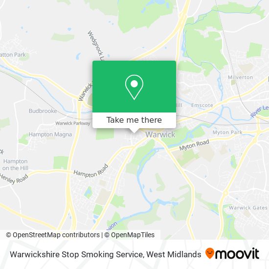 Warwickshire Stop Smoking Service map