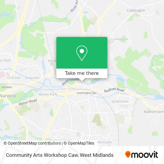 Community Arts Workshop Caw map