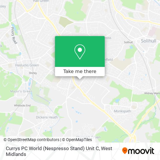 Currys PC World (Nespresso Stand) Unit C map