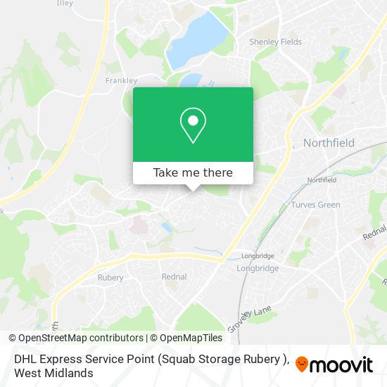 DHL Express Service Point (Squab Storage Rubery ) map