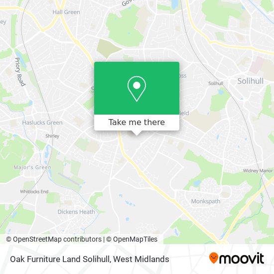 Oak Furniture Land Solihull map