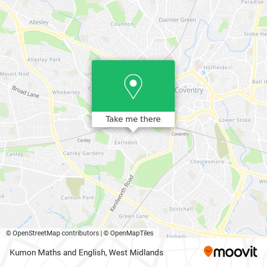 Kumon Maths and English map