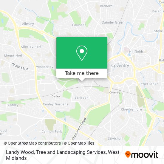 Landy Wood, Tree and Landscaping Services map