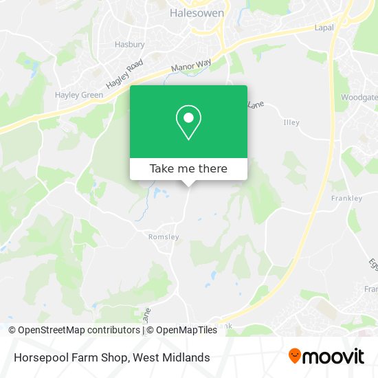 Horsepool Farm Shop map