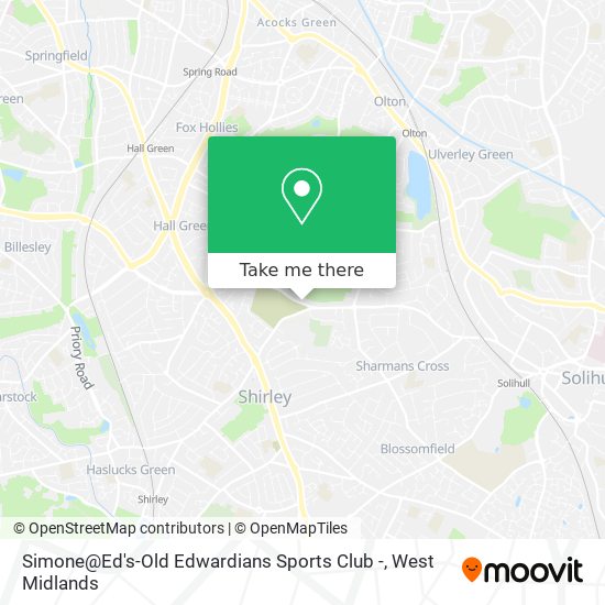 Simone@Ed's-Old Edwardians Sports Club - map