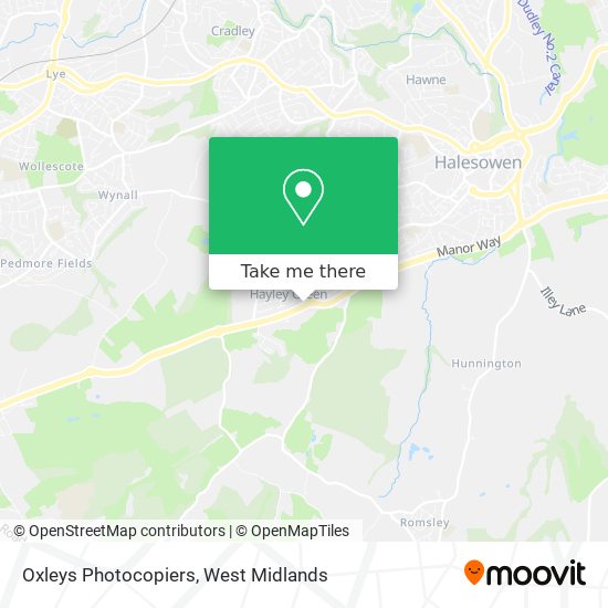 Oxleys Photocopiers map