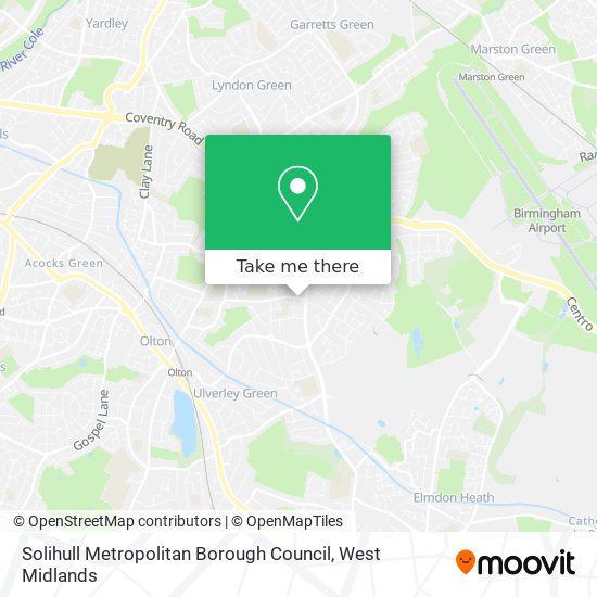 Solihull Metropolitan Borough Council map