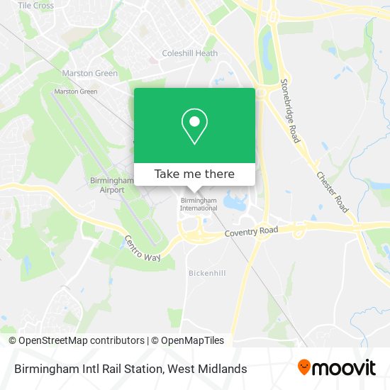 Birmingham Intl Rail Station map