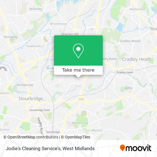 Jodie's Cleaning Service's map