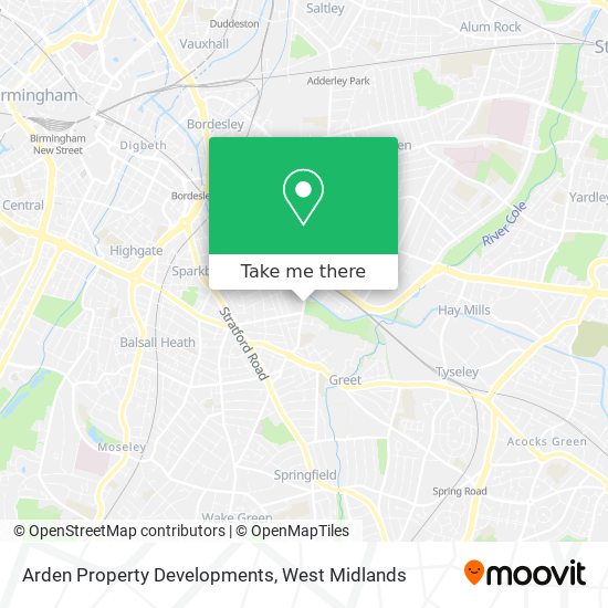 Arden Property Developments map