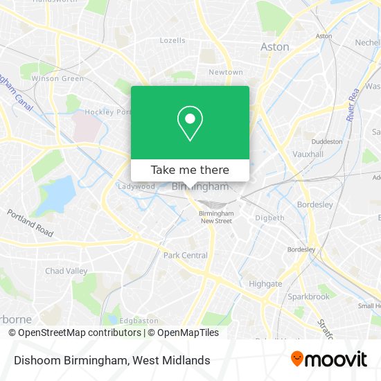 Dishoom Birmingham map